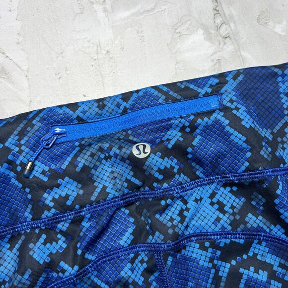 Lululemon Speed Tight IV Ziggy Snake SIZE 6 Pipe Dream Sapphire Blue Legging - Picture 10 of 10